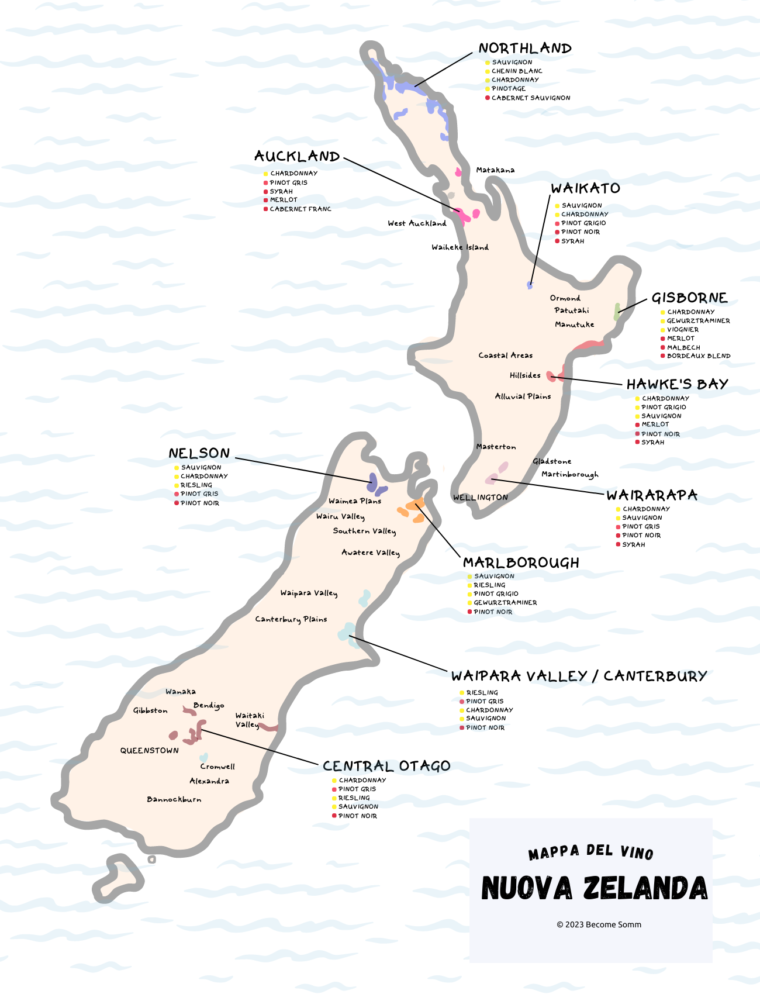 Wine Map | New Zealand