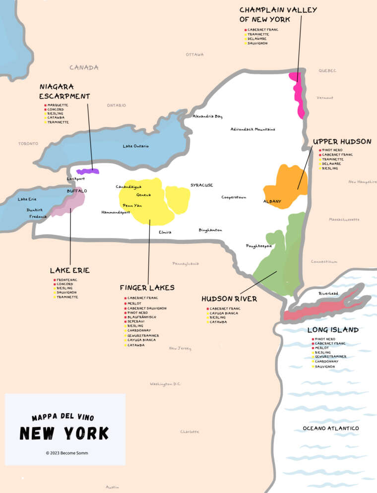 Wine Map | New York