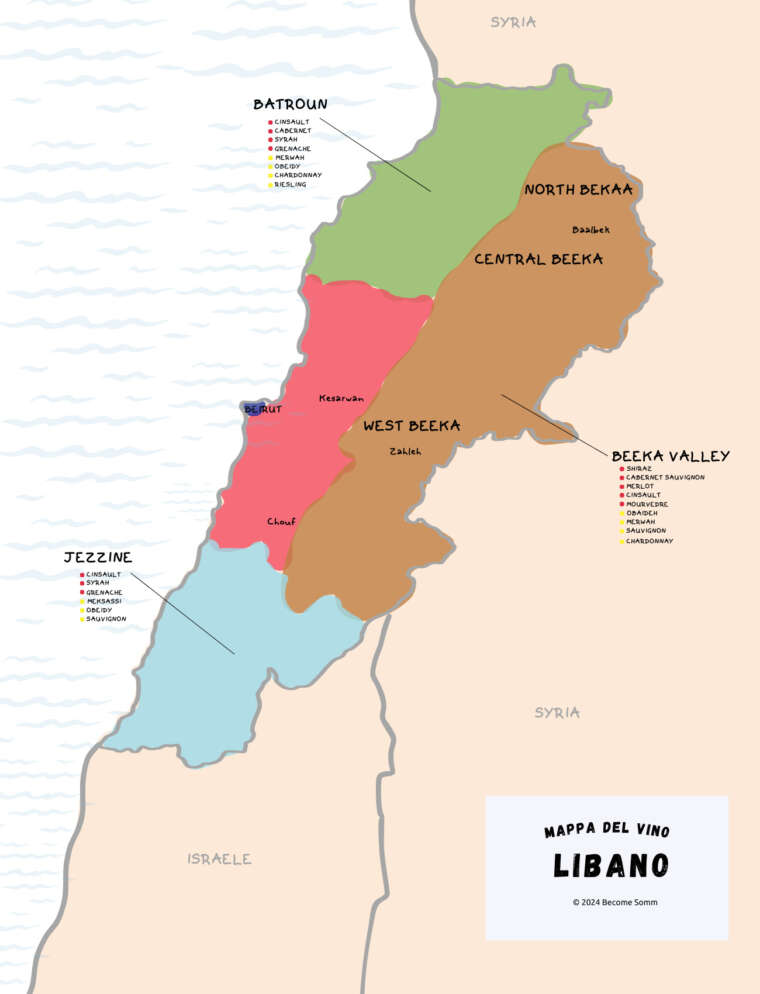 Wine Map | Libano