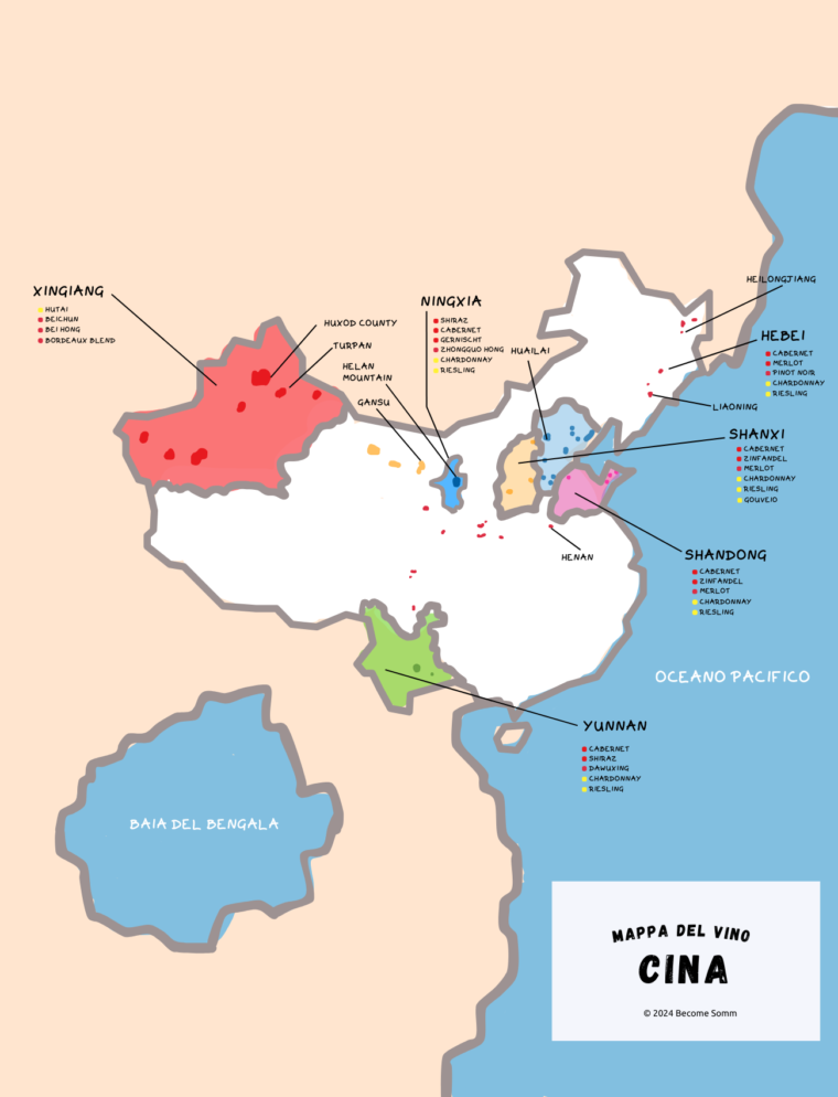 Wine Map | China